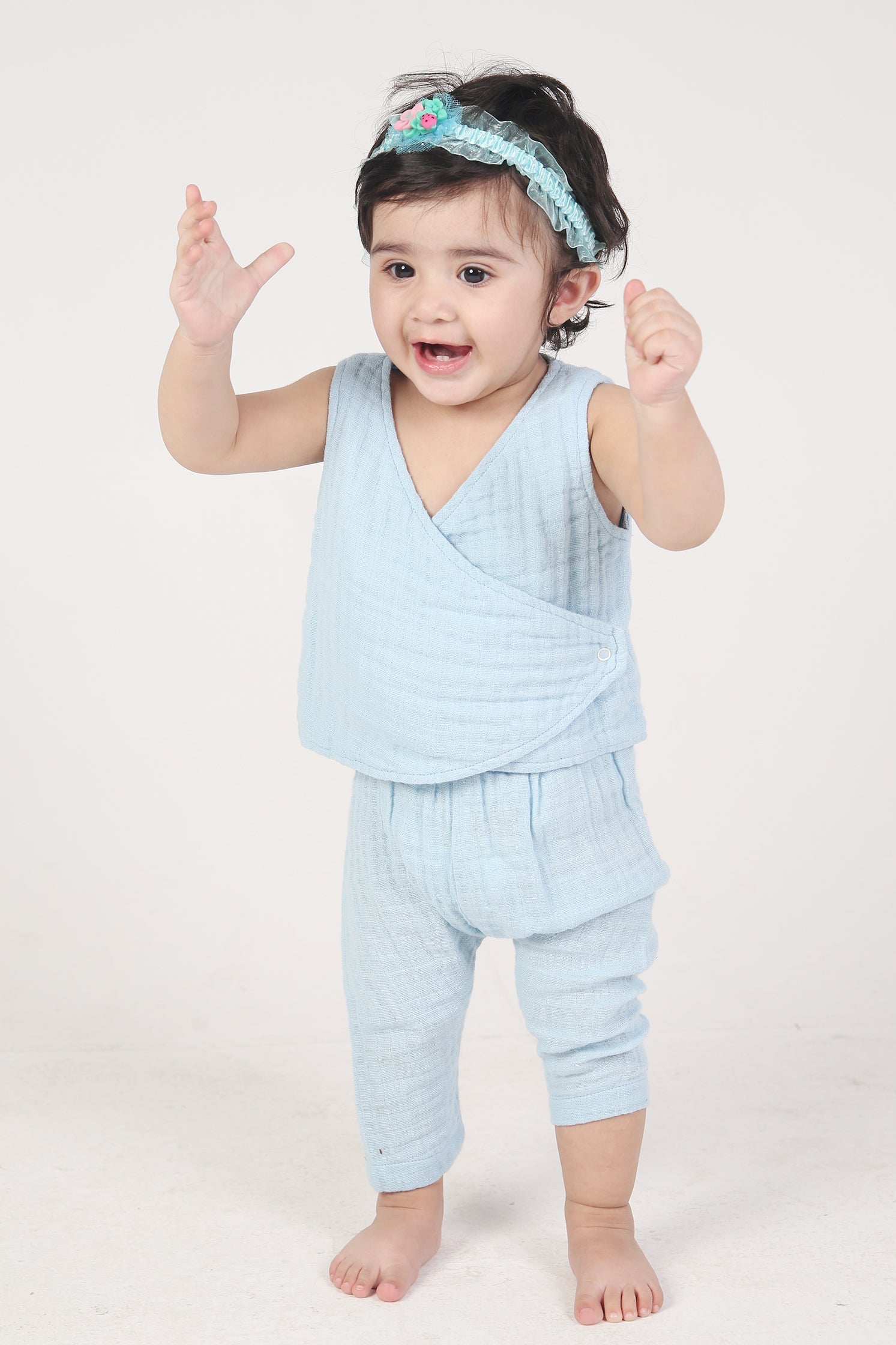 BABY GIRL MUSLIN TWO PIECE CO-ORD SET