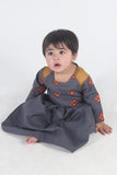 BABY 2 PCS SUIT GREY ORANGE