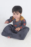 BABY 2 PCS SUIT GREY ORANGE