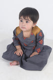 BABY 2 PCS SUIT GREY ORANGE