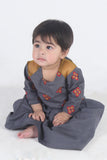 BABY 2 PCS SUIT GREY ORANGE