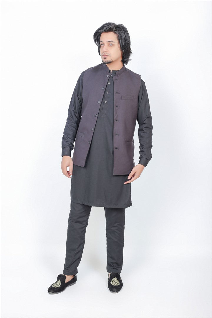 MEN'S WAISTCOAT DULL PURPLE