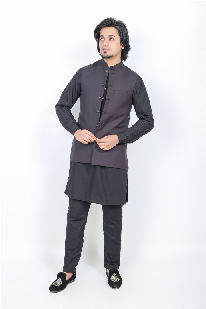 MEN'S WAISTCOAT DULL PURPLE