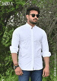 CASUAL SHIRT EMB WHITE