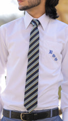 Tie Blue & Grey Large