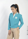 POLO SHIRT TURQUOISE GIRLS F/S