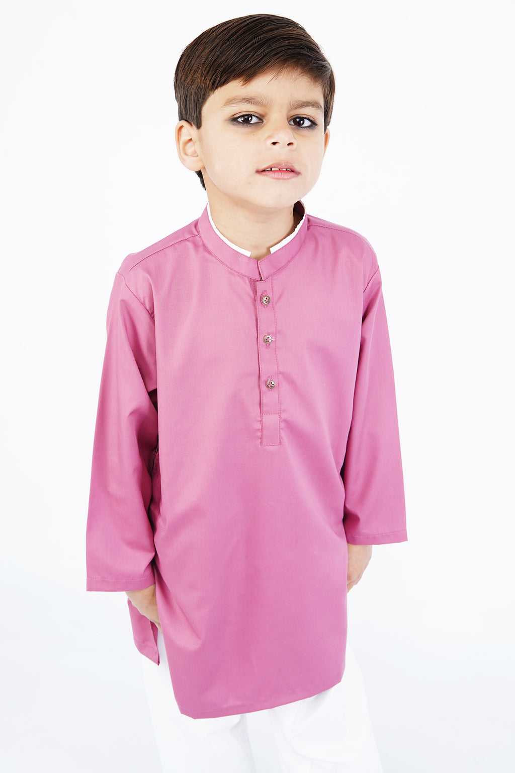 BOYS PINK AND WHITE KAMEEZ SHALWAR