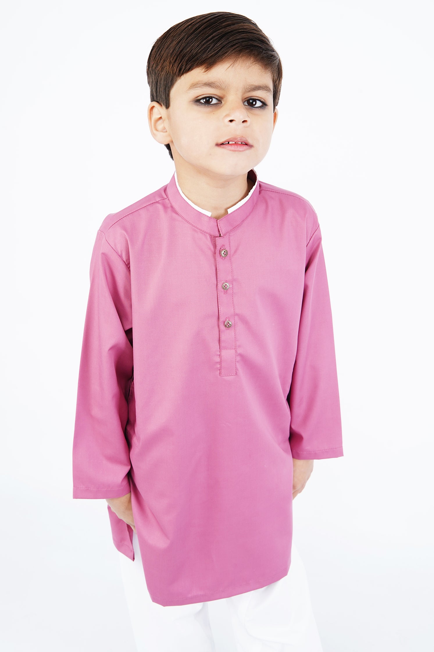 BOYS PINK AND WHITE KAMEEZ SHALWAR