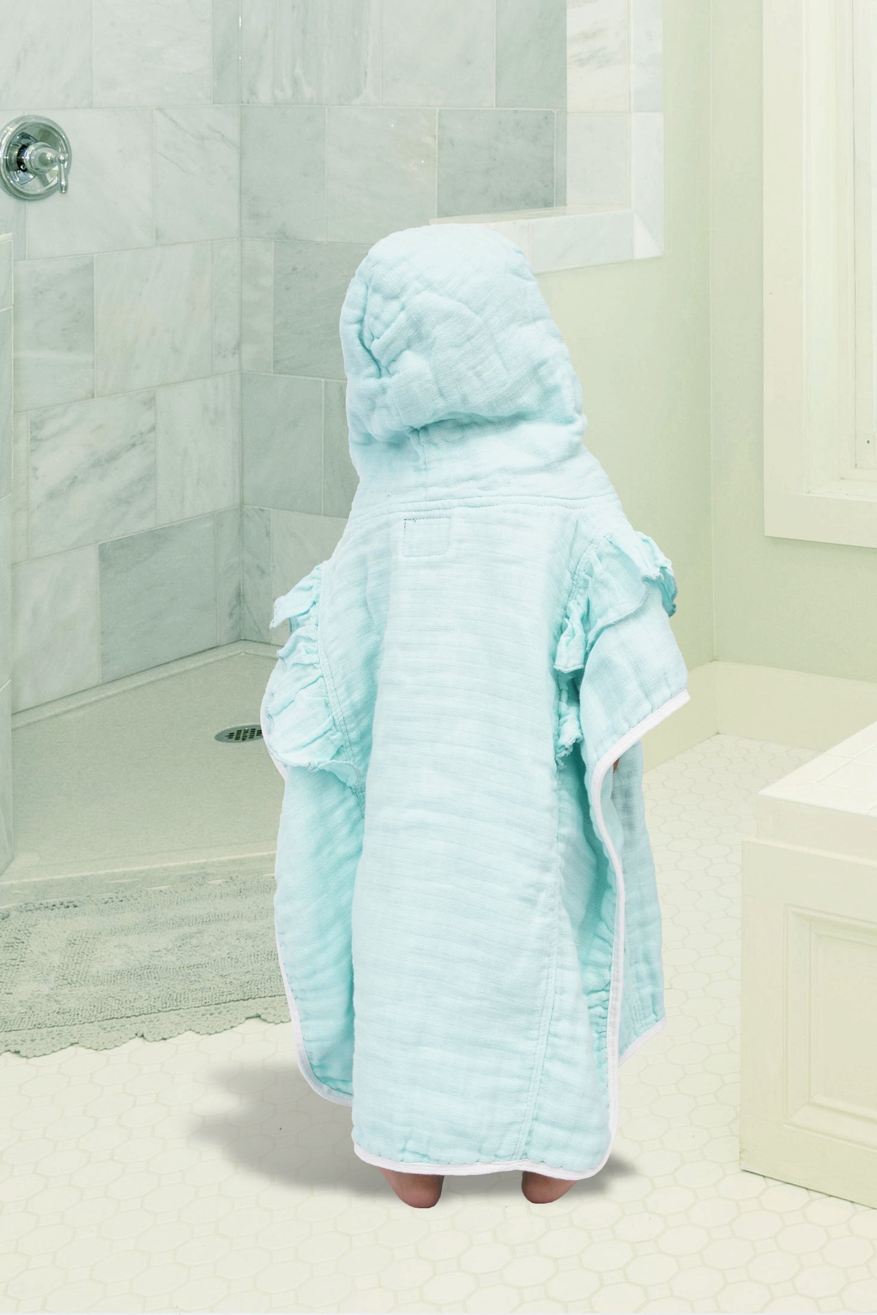 KID'S HOOD TOWEL FRILL STYLE FEROZI