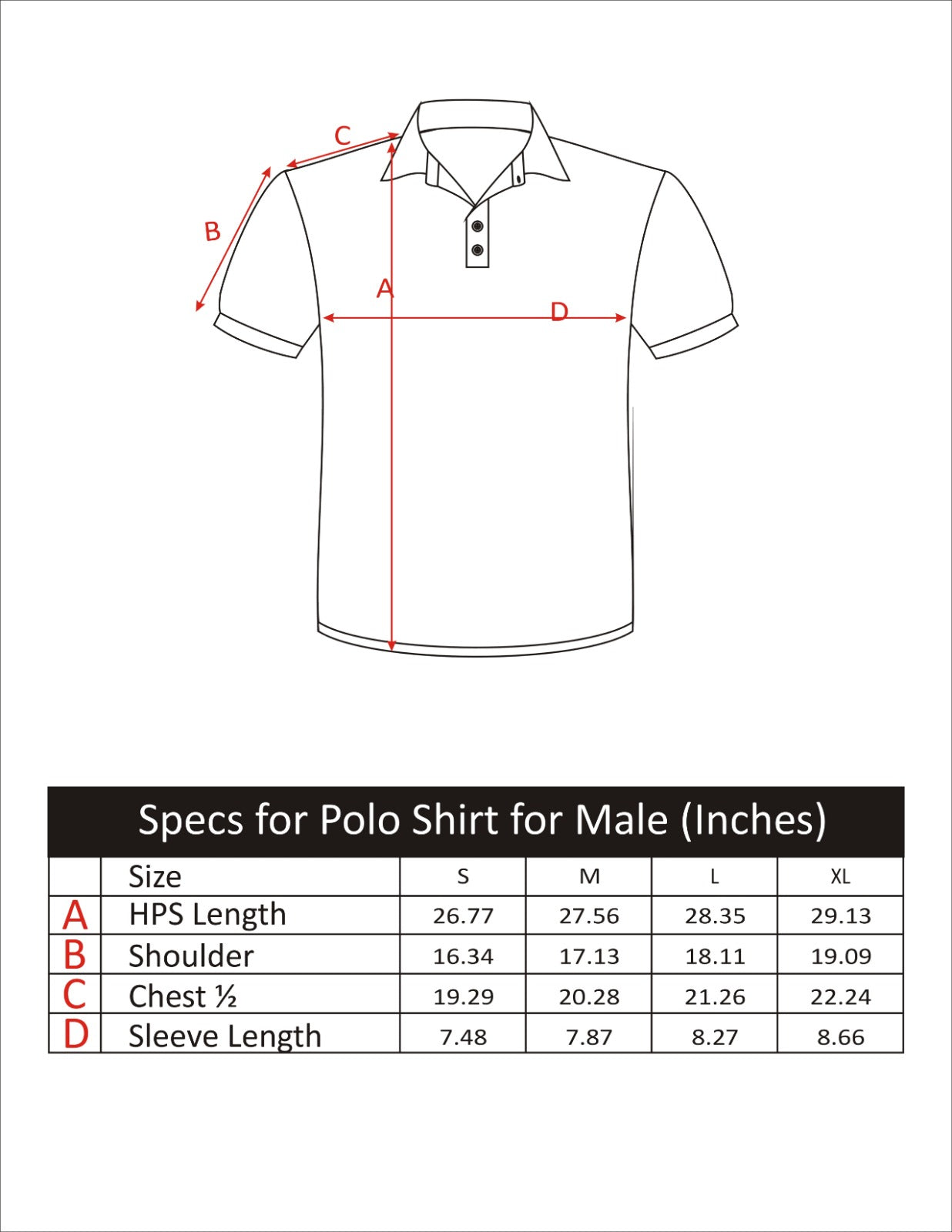 MEN'S POLO BURNT ORANGE FRONT EMB