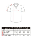 MEN POLO BURNT ORANGE FRONT EMB