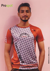 SPORTS T SHIRT SUBLIMATION PRINT RED/GREY