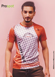 SPORTS T SHIRT SUBLIMATION PRINT RED/GREY