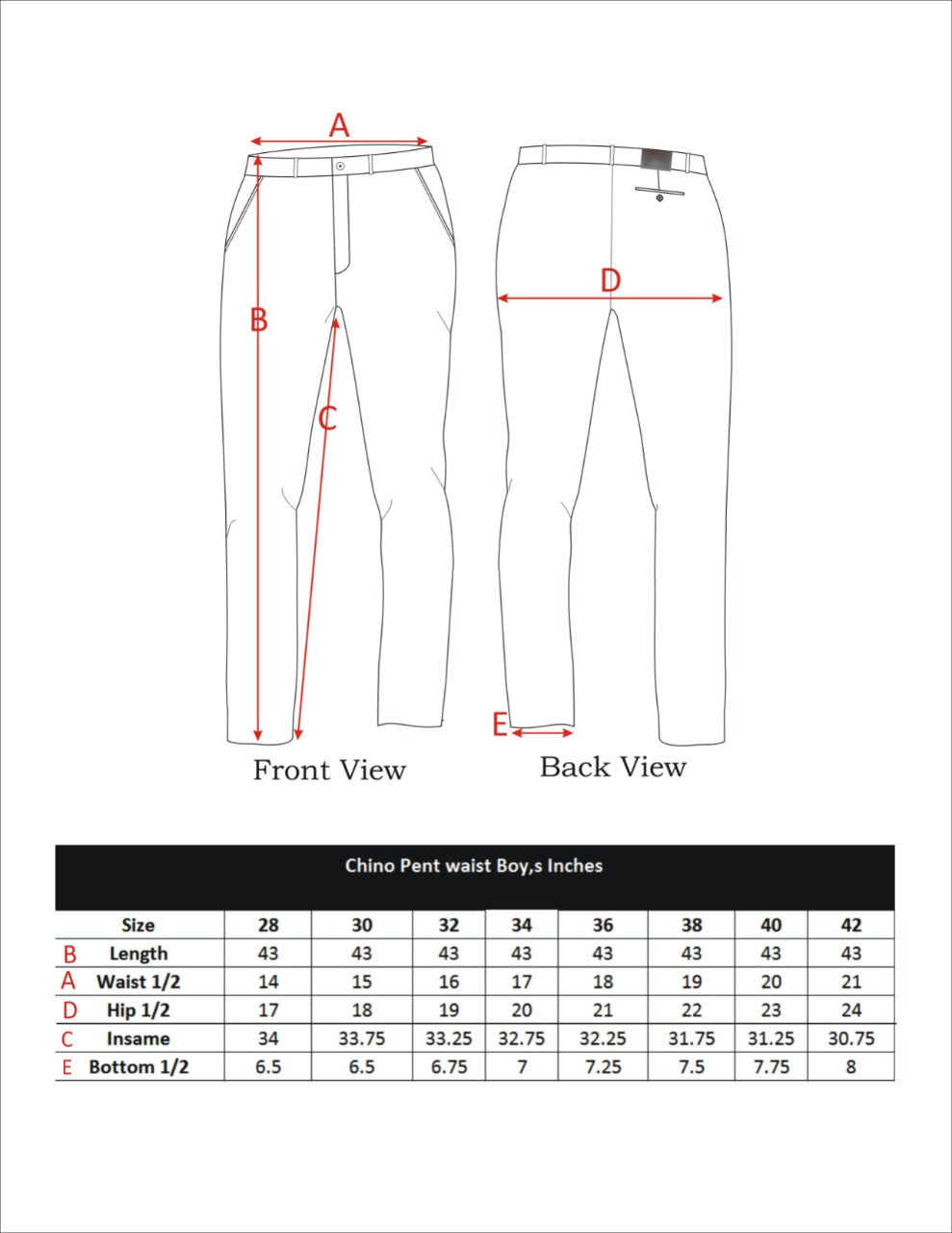 ROOTS PANT BEIGE WAIST CHINO (BOYS)