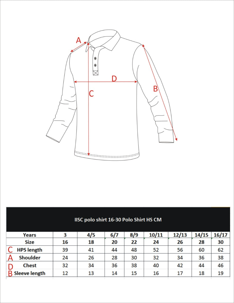 IISC POLO SHIRT YELLOW WITH LOGO F/S FOR BOYS