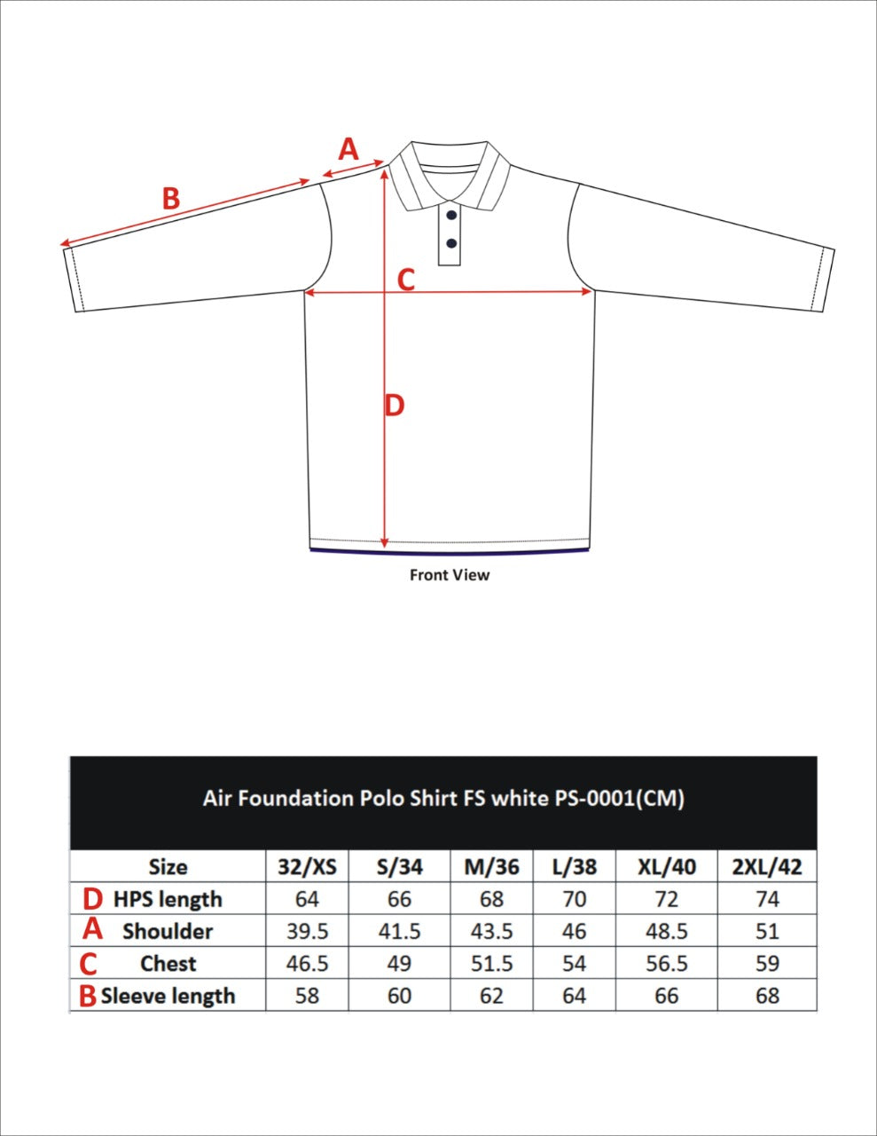 POLO SHIRT BLUE F.S FOR BOYS AIR FOUNDATION