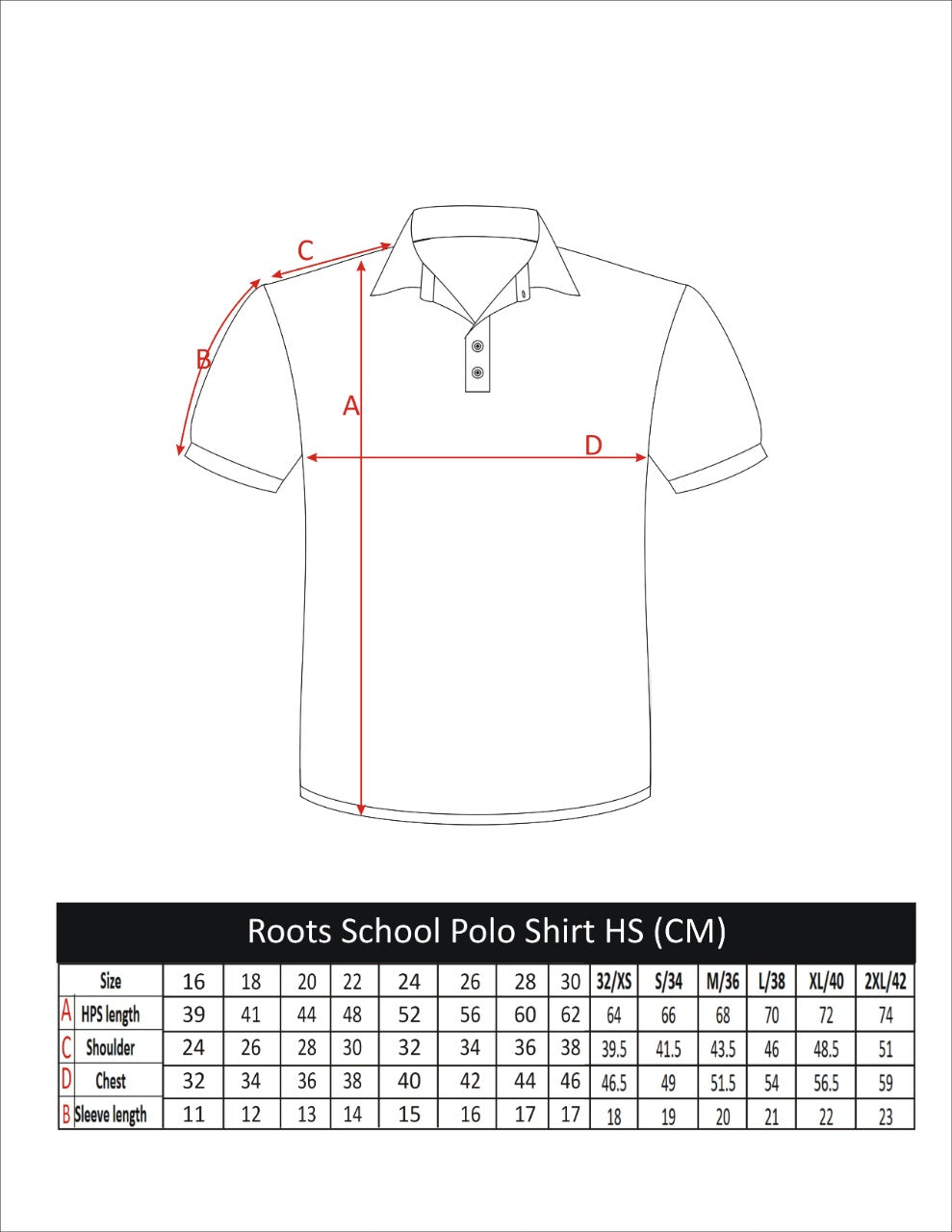 ROOTS POLO SHIRT MAROON HALF SLEEVE (BOYS)