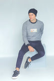 MEN SWEAT SHIRTS GREY COLOUR WITH EMB