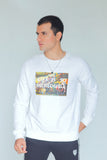 MEN'S SWEATSHIRT WHIITE COLOUR WITH EMB