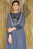 AZRA LADIES FROCK  GREY COLOUR