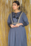 AZRA LADIES FROCK  GREY COLOUR