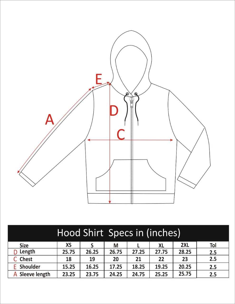 MEN HOOD BROWN WITH FRONT PRINTING
