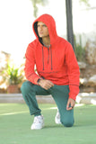 MEN'S HOOD ORANGE WITH FRONT EMB