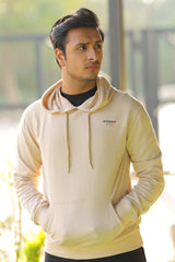 MENS HOOD BEIGE WITH FRONT PRINTING WORSHIP