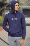 MEN HOOD N.BLUE WITH FRONT PRINTING