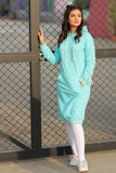 ZINC COLOUR LONG HOODIE