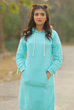 ZINC COLOUR LONG HOODIE