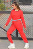 RED CROP CO-ORD SET