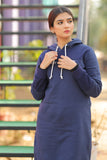 LADIES HODDIE N/BLUE