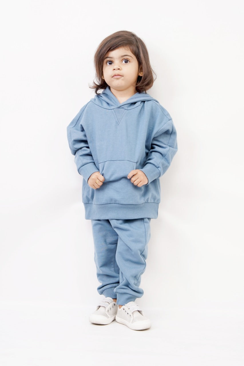KIDS STEAL BLUE JOGGER SET