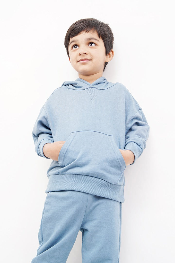 KIDS STEAL BLUE JOGGER SET