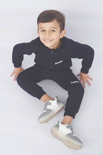 PRO KIDS HOOD SET N.BLUE ZIP STYLE