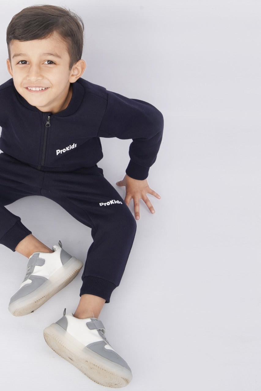 PRO KIDS HOOD SET N.BLUE ZIP STYLE