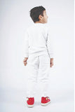 KIDS WHITE JOGGER SET