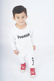 KIDS WHITE JOGGER SET