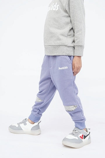 KIDS SWEAT SUIT GREY WITH BLUE TROUSER