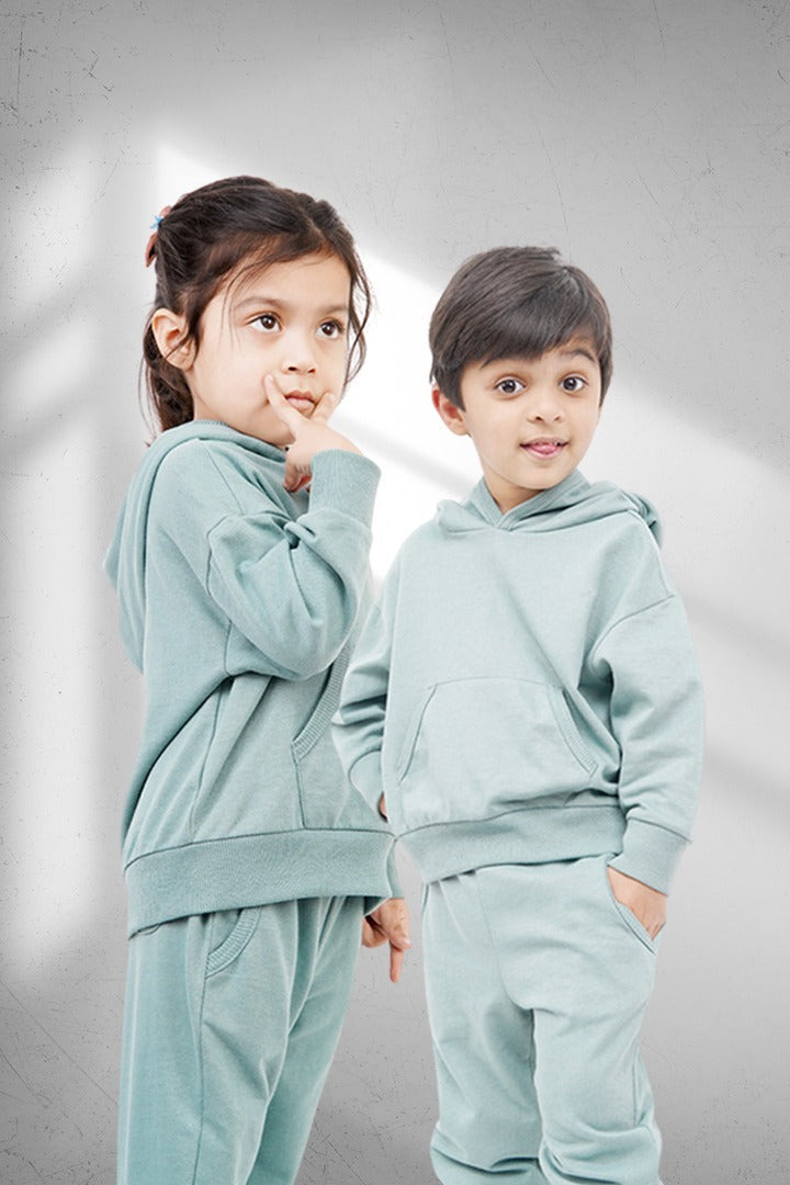 KIDS TEAL GREEN JOGGER SET