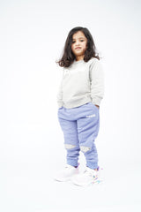 KIDS SWEAT SUIT GREY WITH BLUE TROUSER