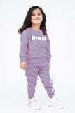 KIDS LIGHT PURPLE JOGGER SET