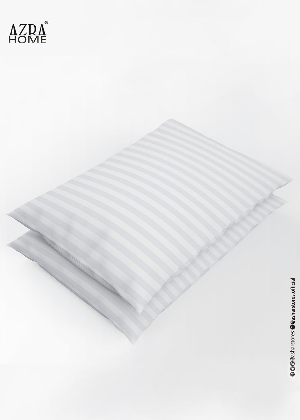 PROFESSIONAL PREMIUM PILLOW CASE 20X30+6 INCHES 2CM PACK OF 2