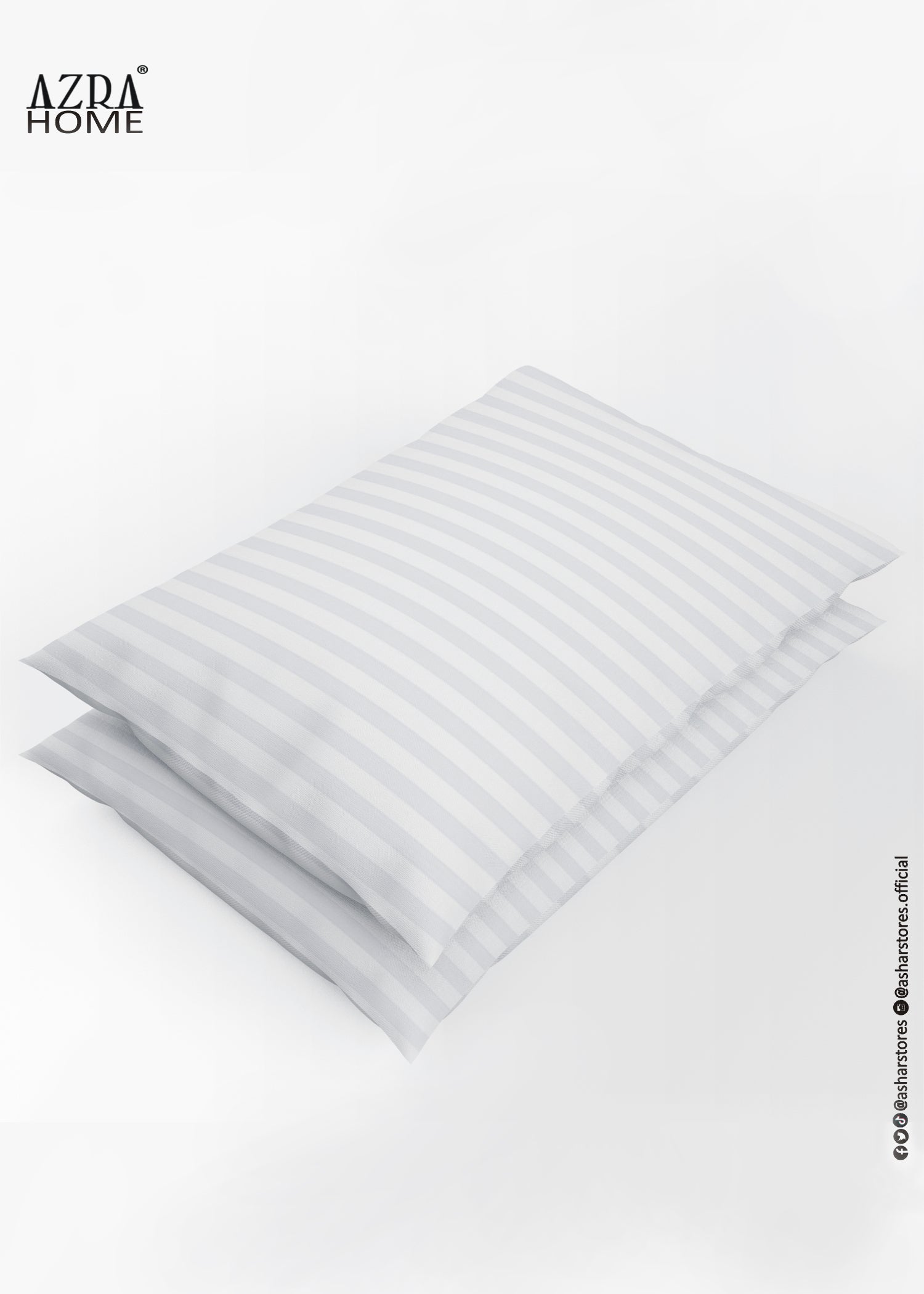 PROFESSIONAL PREMIUM PILLOW CASE 20X30+6 INCHES 2CM PACK OF 2