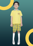 CHECK SHORTS YELLOW