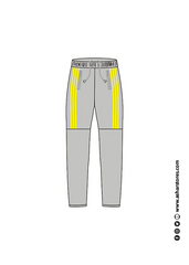 GREY WINTER TROUSER WITH YELLOW PIPING BOYS