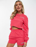 LADIES CROP TOP PINK