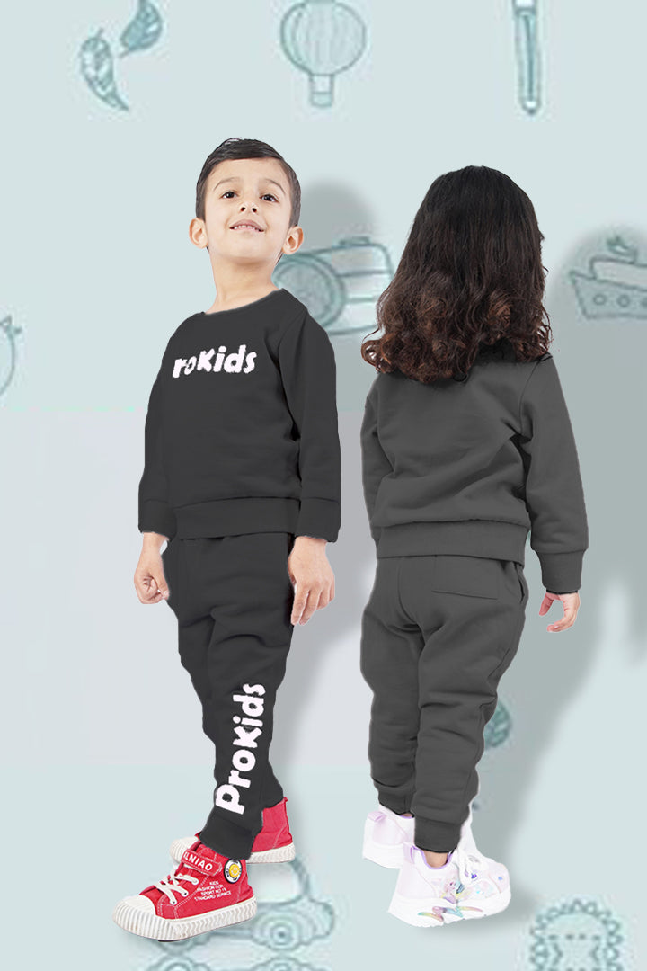 KIDS SWEAT CHARCOAL WITH TROUSER