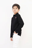 Boy’s Solid Black polo shirt